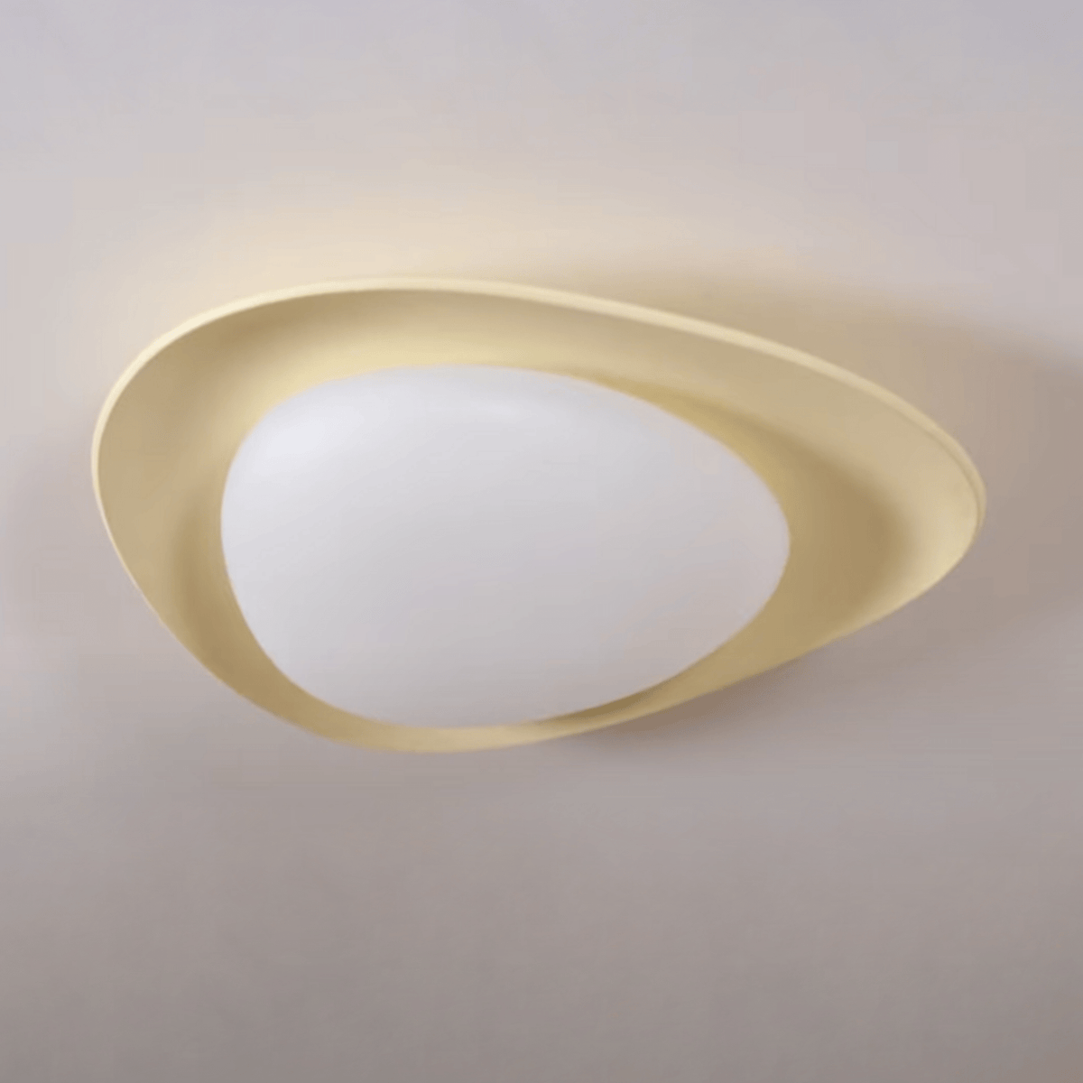 Ovale LED-Deckenleuchte zur Unterputzmontage, 18 Zoll, grünes Harz, für Wohnzimmer, Schlafzimmer, Flur, Ambientebeleuchtung, moderne Wohndekoration | Thomler