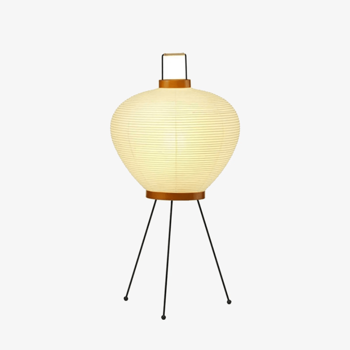 Lámpara de acento con pantalla de papel hecha a mano, 10 pulgadas de ancho, luz nocturna LED de brillo cálido para dormitorio, oficina, escritorio, rincón de lectura, estilo minimalista japonés