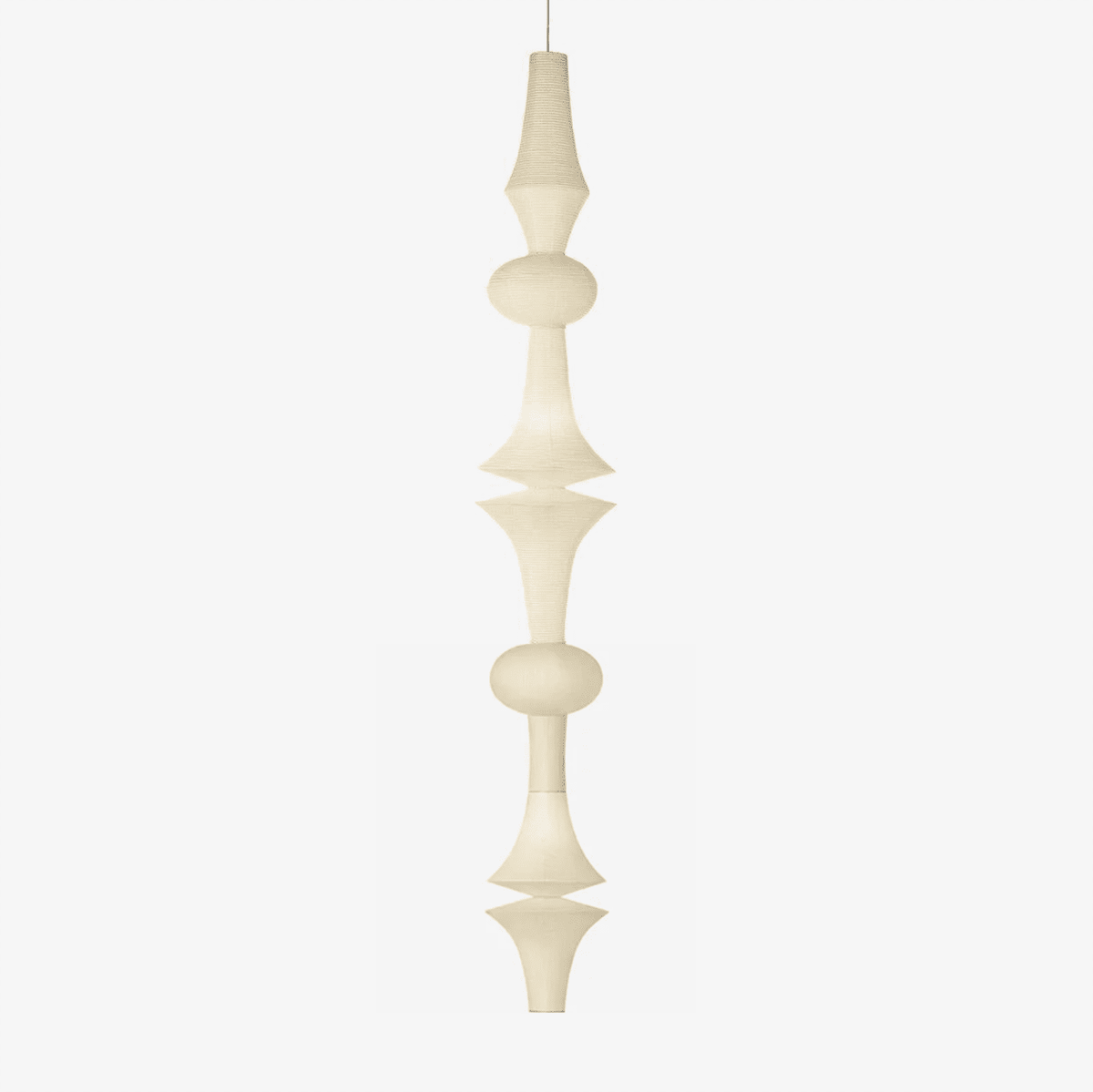 Lámpara de techo artesanal de papel con pantalla cilíndrica blanca, luminaria colgante con casquillo E26/E27 para dormitorio, sala de estar y comedor, luz ambiental moderna | Thomler