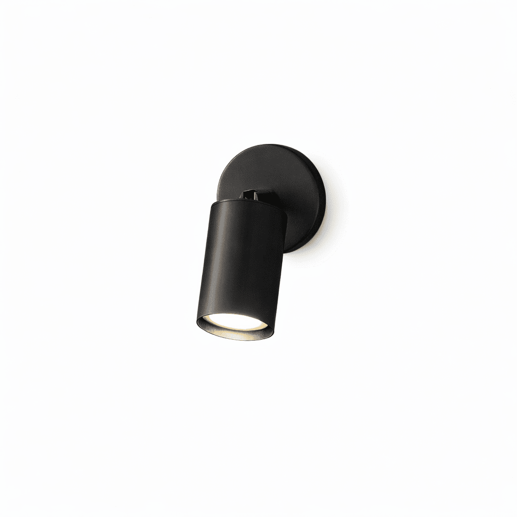 Pivoting Metal Track Spotlight Fixture 350° Swivel Wall & Ceiling Mount LED Accent Light for Living Room Bedroom Kitchen Gallery Art Display | Thomler