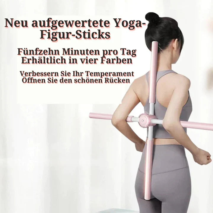Posture Corrector Bar for Yoga Stretching and Back Alignment with Foam Grip for Home Workouts | Thomler