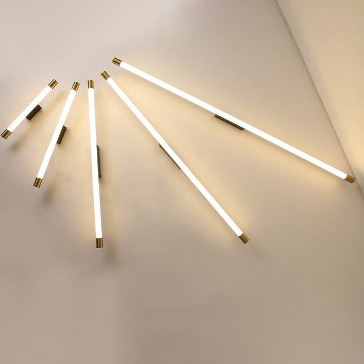 LED-Waschtischleuchte Aluminium 150 cm Schwarz-Gold für Badezimmer Schlafzimmer Flur über dem Spiegel Lineare Wandleuchte Festanschluss 120V-240V | Thomler