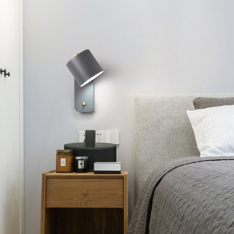 Metal Sconce Fixture Gray Hardwired LED Compatible 10-Inch for Bedroom Living Room Hallway Reading Nook Modern Interior Lighting | Thomler