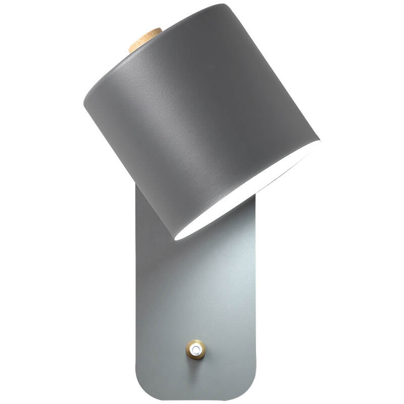 Metal Sconce Fixture Gray Hardwired LED Compatible 10-Inch for Bedroom Living Room Hallway Reading Nook Modern Interior Lighting | Thomler