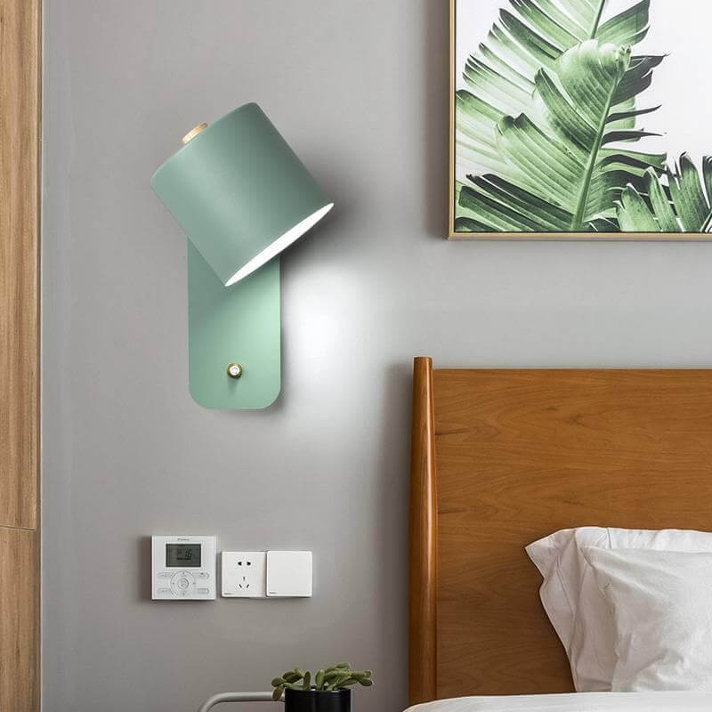 Metal Sconce Fixture Gray Hardwired LED Compatible 10-Inch for Bedroom Living Room Hallway Reading Nook Modern Interior Lighting | Thomler
