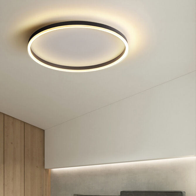 20 in Dimmable LED Ceiling Light with Remote Iron & Acrylic Fixture for Bedrooms Hallways Living Rooms Modern Low-Profile Design | Thomler
