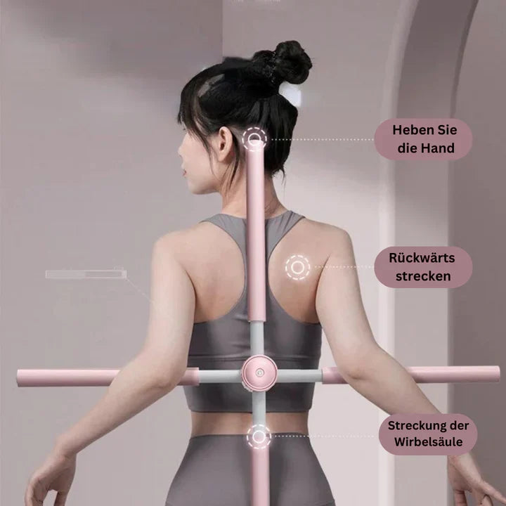 Posture Corrector Bar for Yoga Stretching and Back Alignment with Foam Grip for Home Workouts | Thomler