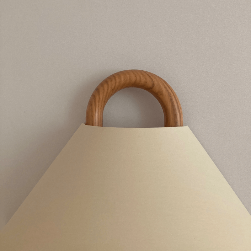 Sconce Light Fixture Wooden Frame Cloth Shade E12 Socket Flexible Install for Bedroom Living Room Hallway Apartment Home | Thomler