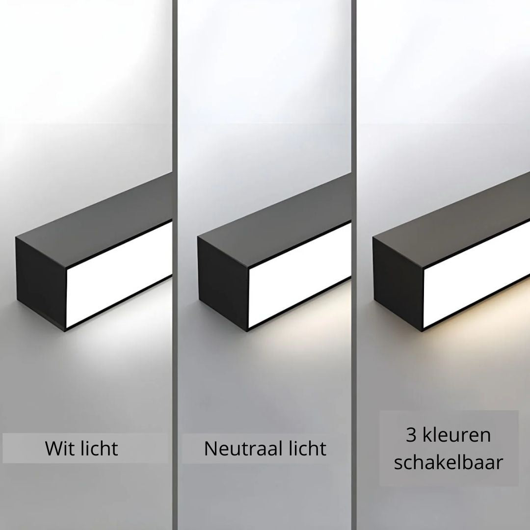 Linear LED Flush Mount Ceiling Light 47-inch Black Fixture for Bedroom Living Room Hallway Contemporary Minimalist Home Lighting | Thomler