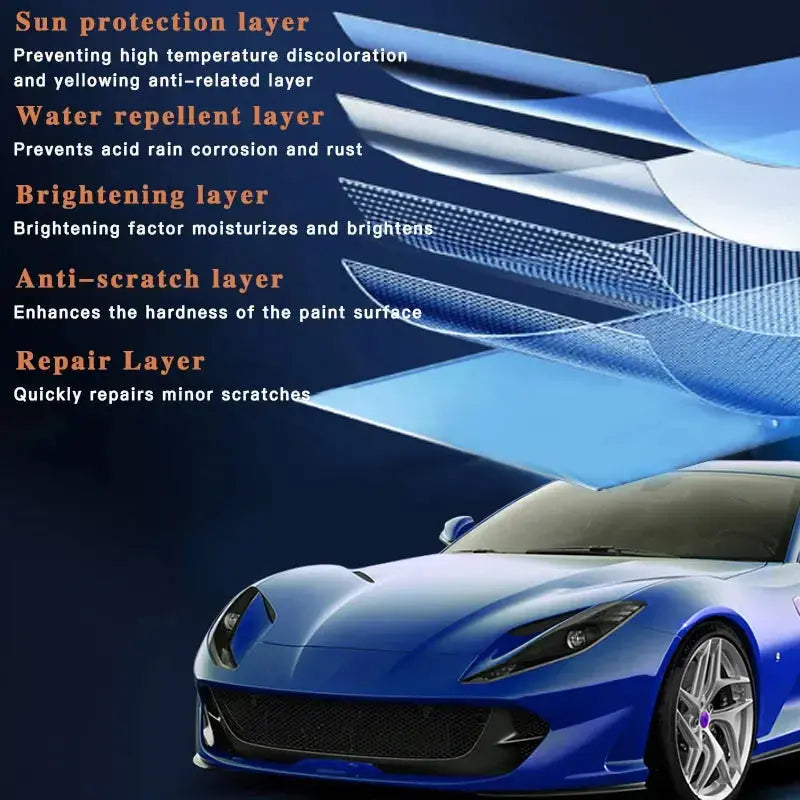 Sellador en espray cerámico para la protección de pintura de vehículos: revestimiento repelente al agua para autos y camionetas: kit de brillo duradero y defensa contra rayones