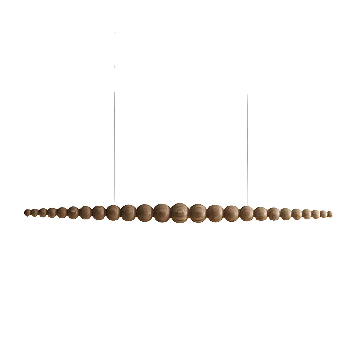 Lineare LED-Deckenleuchte Holz & Metall 3000K für Kücheninsel Esszimmer höhenverstellbare Pendelleuchte Barlicht modern minimalistisch Skandi | Thomler