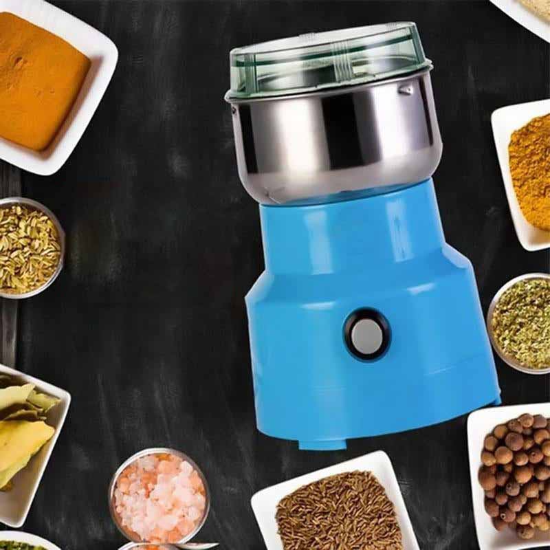 Stainless Steel Kitchen Mill 300W High-Speed Blade Grinder for Coffee Beans Herbs Seeds Spices Portable Countertop Appliance One-Touch Contr | Thomler