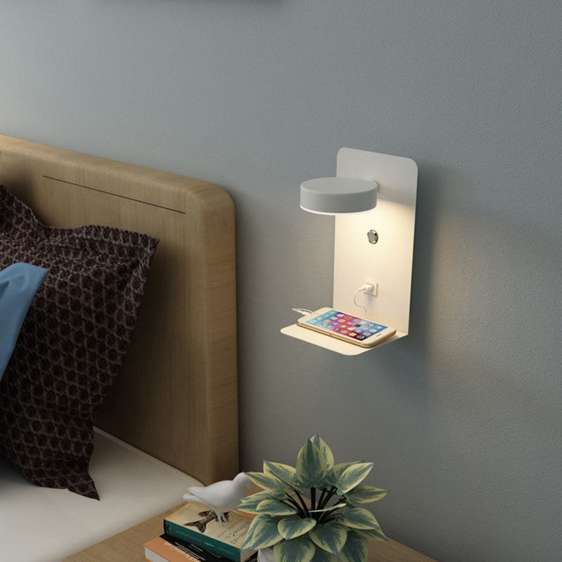 LED Wall Sconce 13 in Iron Acrylic Fixture Bedroom Bedside Hardwired Ambient Lighting Reading Task Lamp Hallway 12W 1200 Lumen Contemporary | Thomler