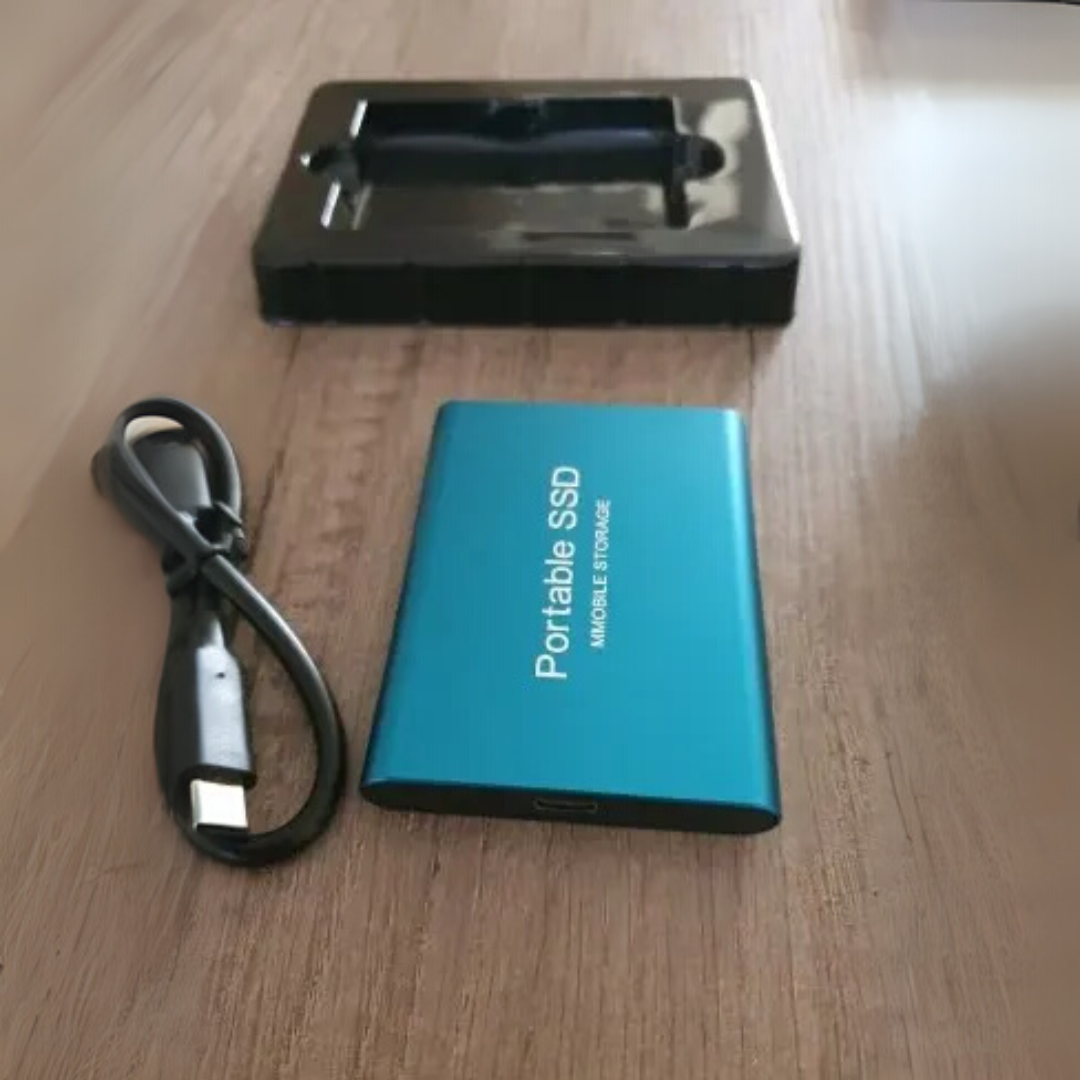 SSD portátil USB, velocidad de lectura de 1050 MB/s, capacidad de almacenamiento de 1 TB, carcasa resistente a impactos para Mac, Windows, Android, juegos y copias de seguridad | Thomler