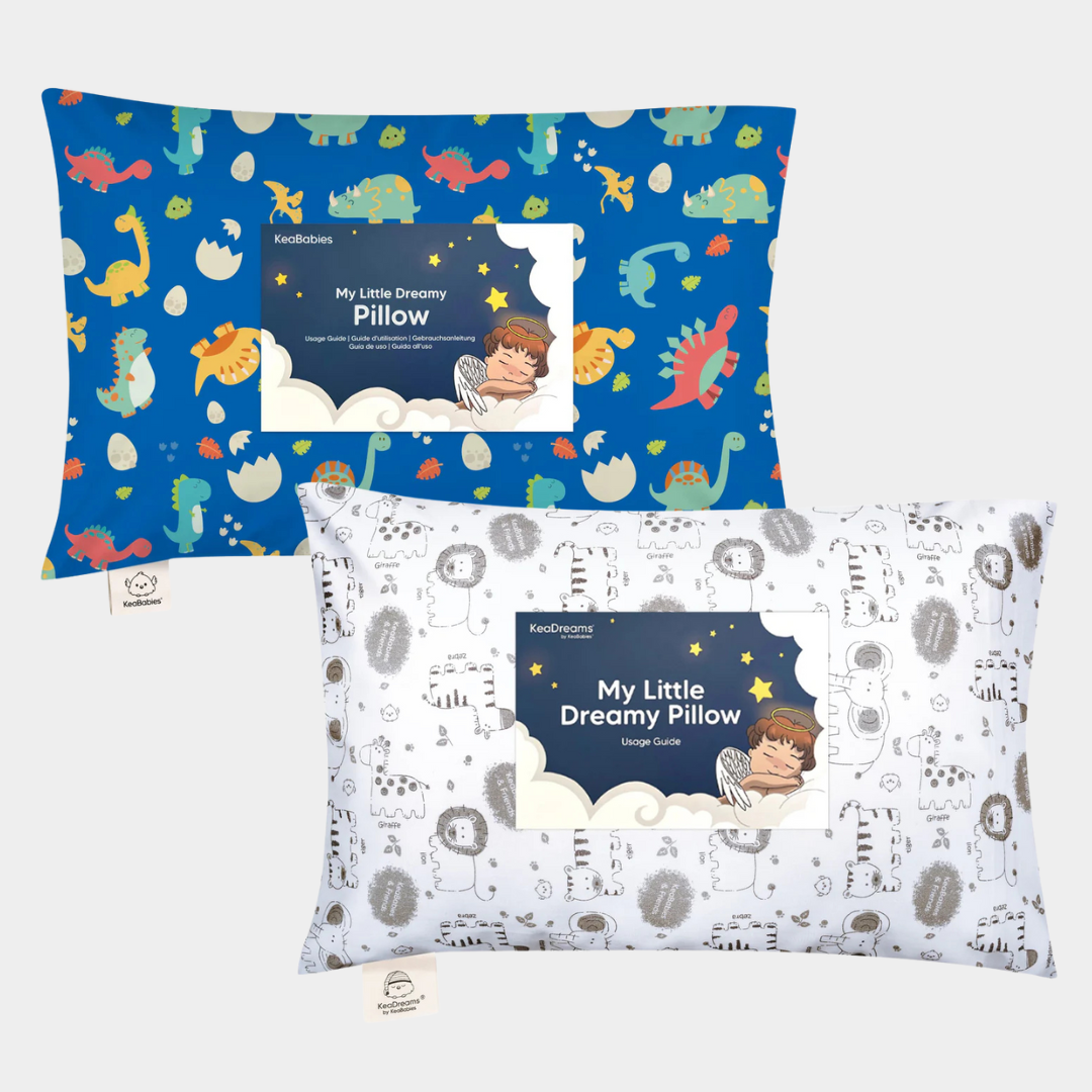 2-Pack Toddler Pillow (Dino & Safari Prints)