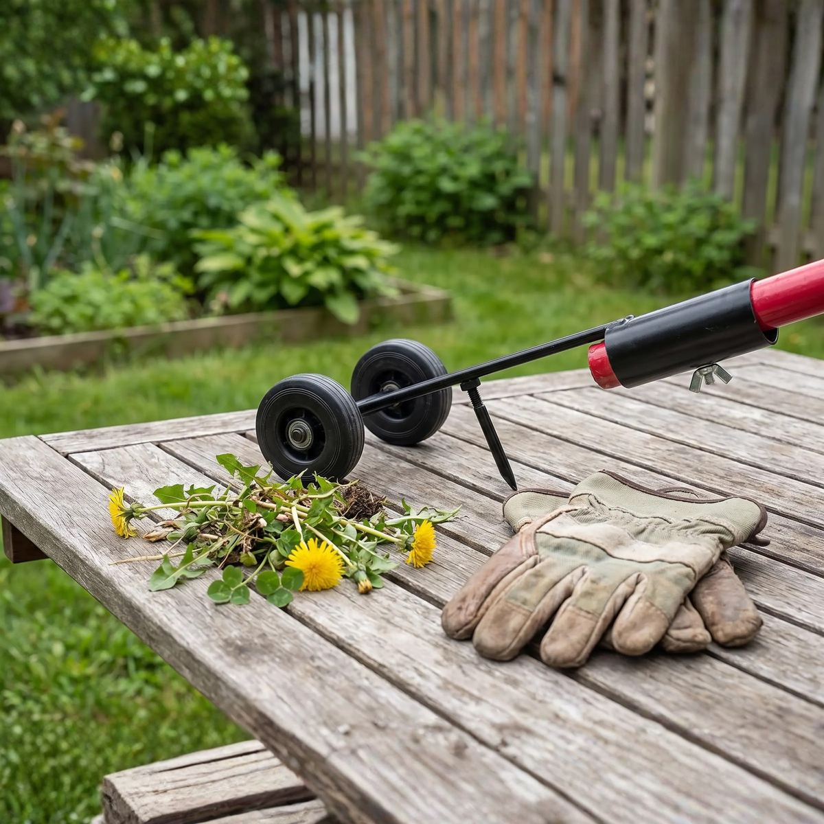 Dual-Hook Manual Weeding Tool for Pavement Cracks, Patio Joints & Driveways – Root Extraction Hand Weeder for Sidewalks, Patios & Garden Pat