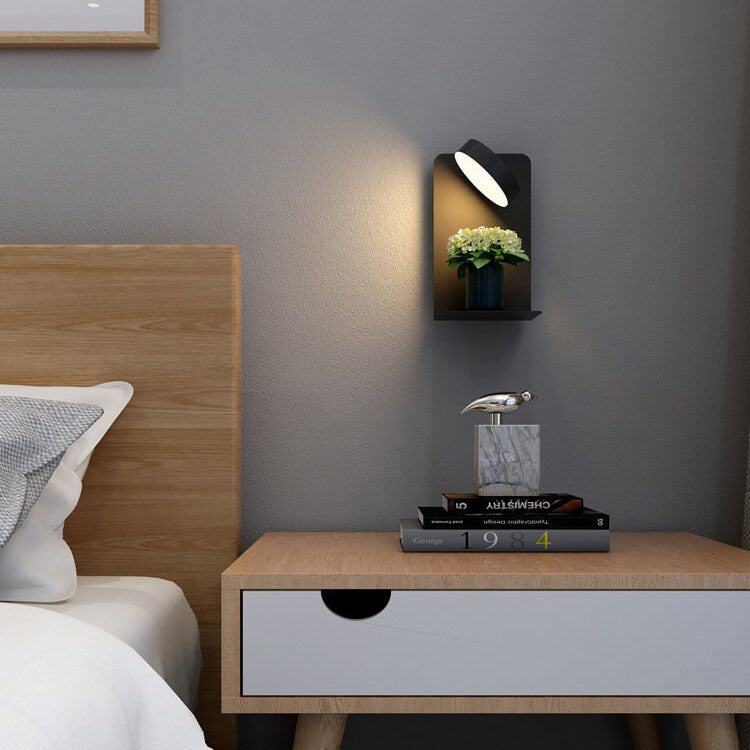LED Wall Sconce 13 in Iron Acrylic Fixture Bedroom Bedside Hardwired Ambient Lighting Reading Task Lamp Hallway 12W 1200 Lumen Contemporary | Thomler
