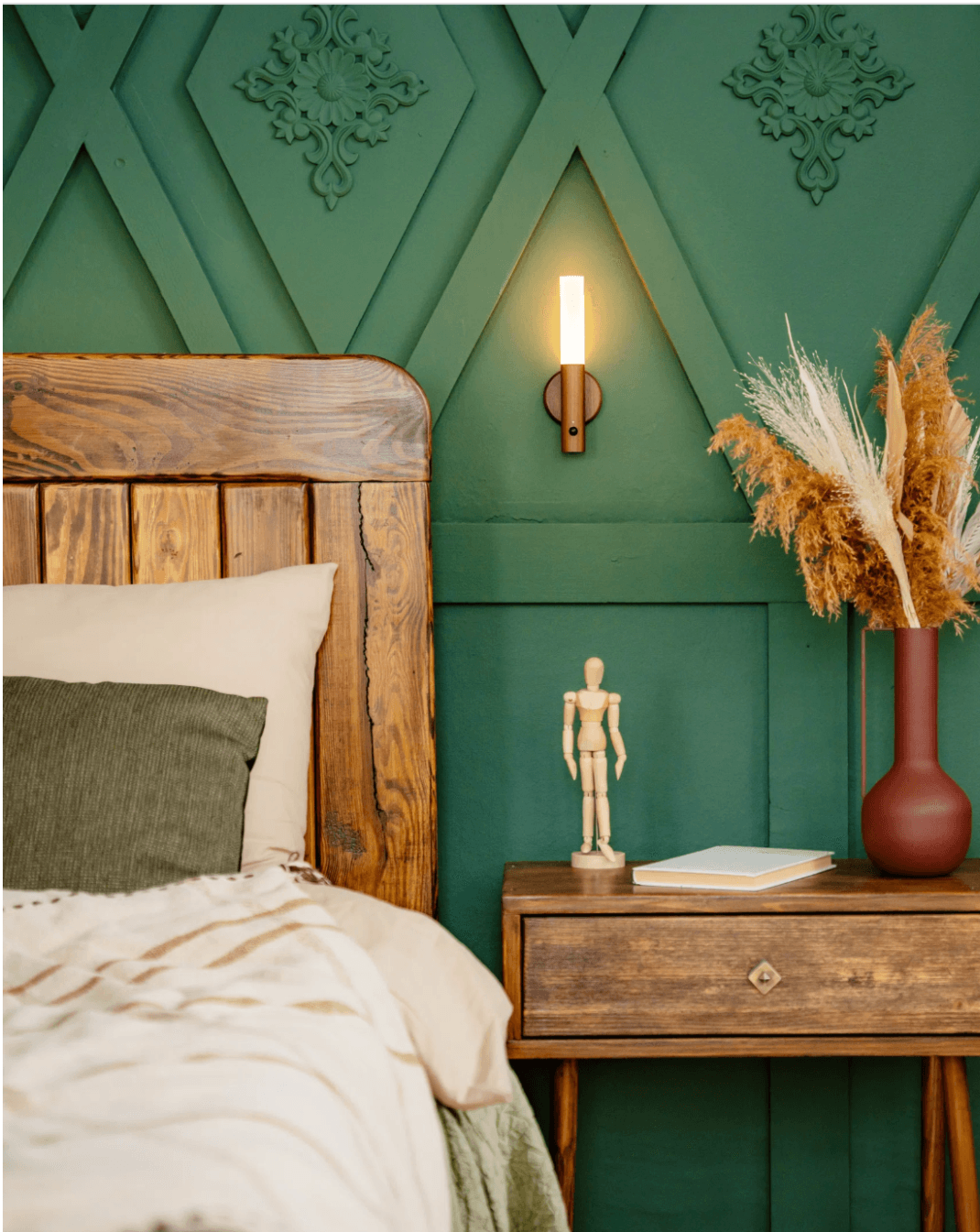 Wandleuchte mit Bewegungsmelder, wiederaufladbarem Akku und abnehmbarem Taschenlampen-Modus für Flure, Schlafzimmer und Treppen, kabellose LED-Wandlampe