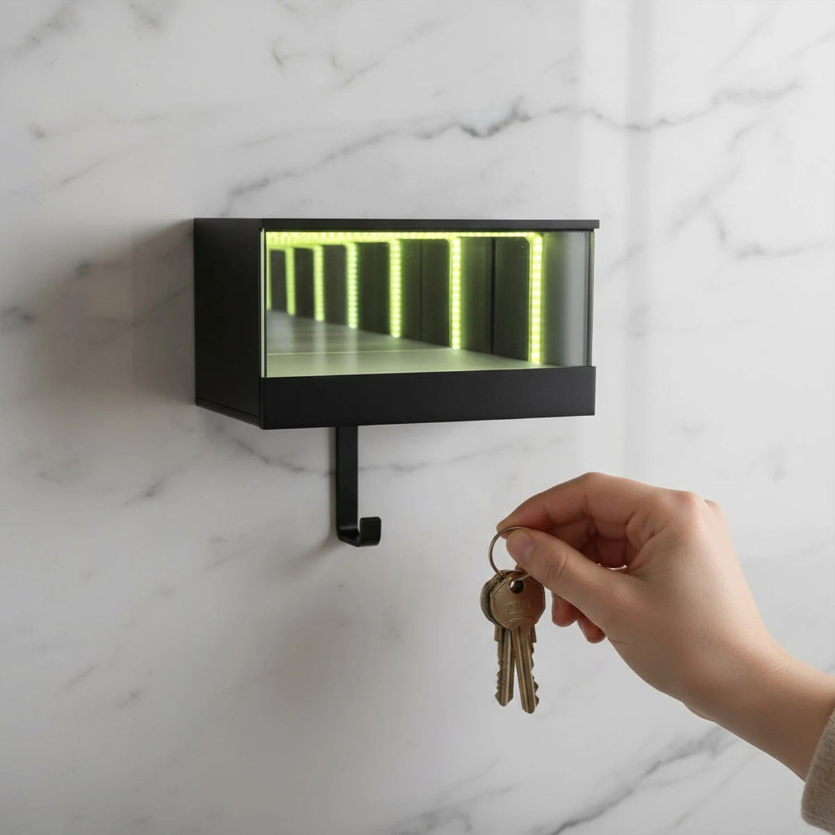 Infinity LED 3D-geprinte autosleutelhouder