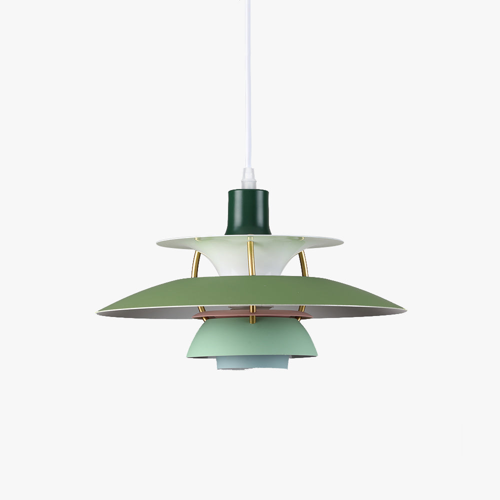 Tiered Metal Ceiling Fixture E27 Socket Mid-Century Style for Kitchen Island Dining Room Breakfast Nook Entryway Adjustable Hanging Light | Thomler
