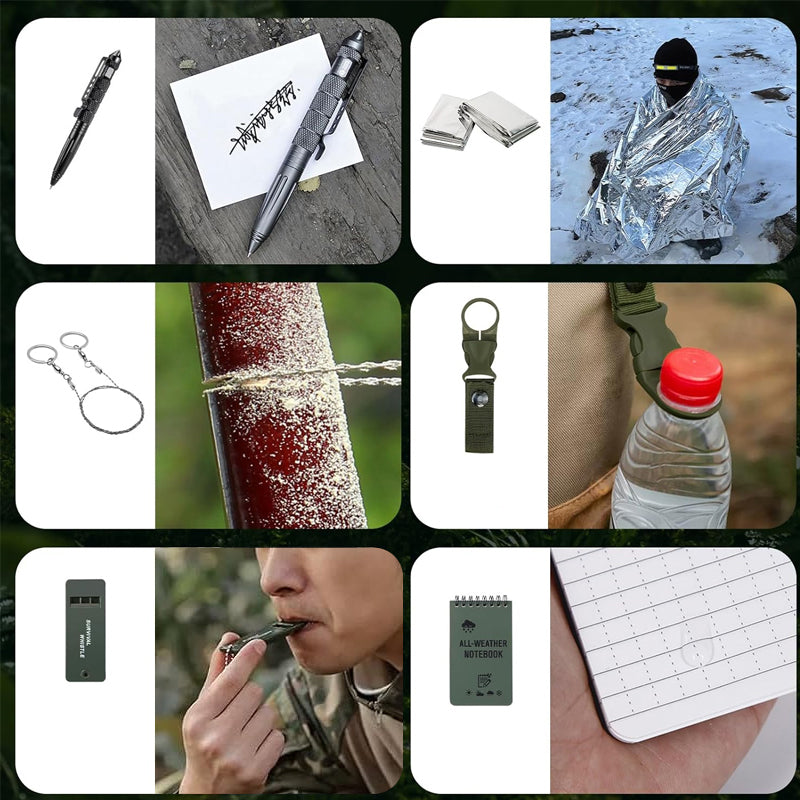 Outdoor Survival Gear Advent Calendar for Men – 24 Days of Adventure Tools for Camping Hiking Wilderness Exploration | Thomler