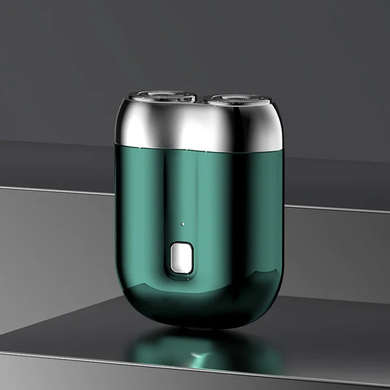 Afeitadora eléctrica recargable e impermeable para hombre – Herramienta de aseo portátil de tamaño de viaje con carga USB para afeitado en seco y húmedo, cuerpo de aluminio | Thomler