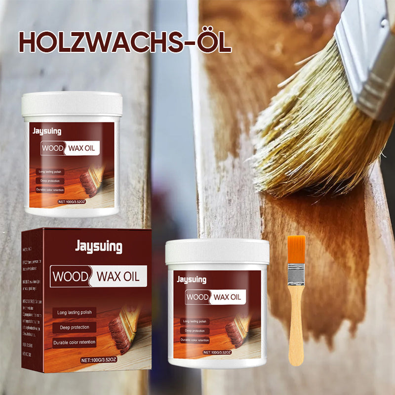 Sellador de madera y aceite de cera protector para terrazas, cercas y muebles de exterior – Acabado resistente a la intemperie que restaura la veta natural en madera dura, cedro y pino | Thomler
