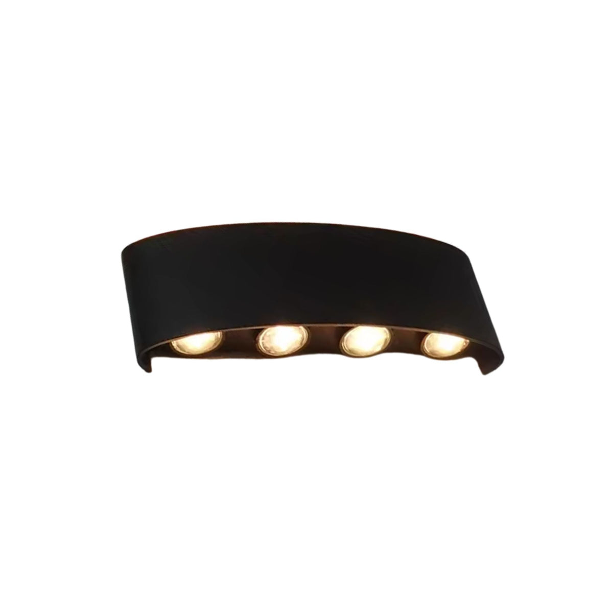 Weatherproof Sconce Fixture 8 in LED Up-Down Beam Black White for Exterior Front Door Hallway Patio Garden Modern Aluminum IP65 Architecture | Thomler