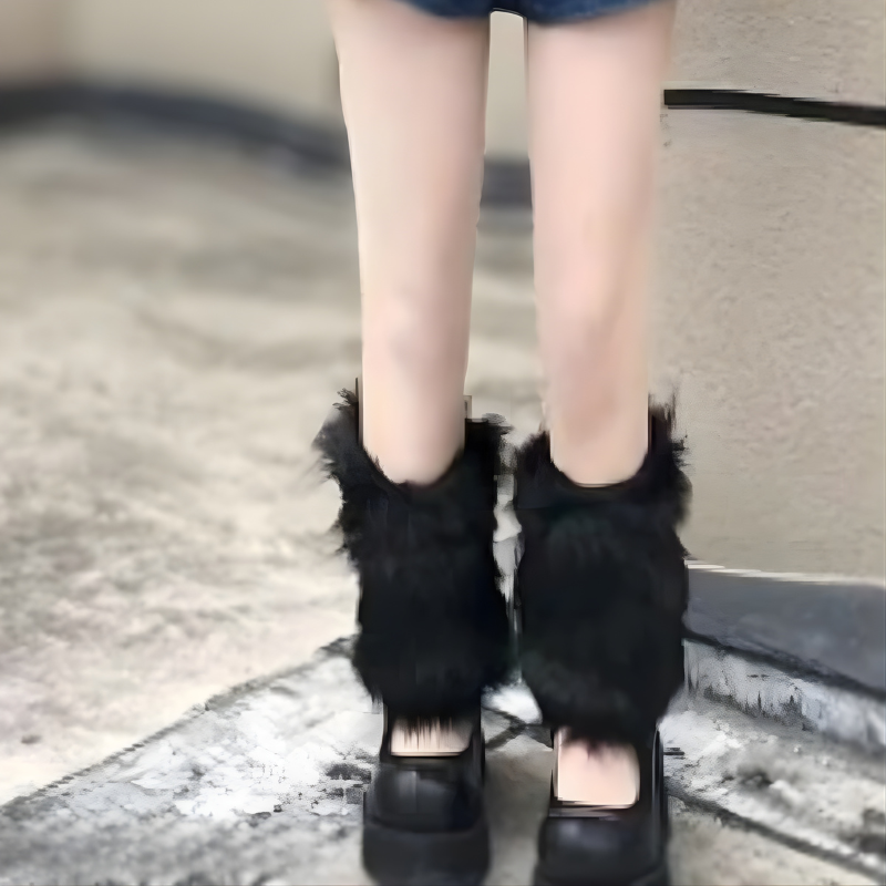 Plush Boot Toppers for Cold Days – Soft Acrylic Fashion Covers for Ankle & Calf