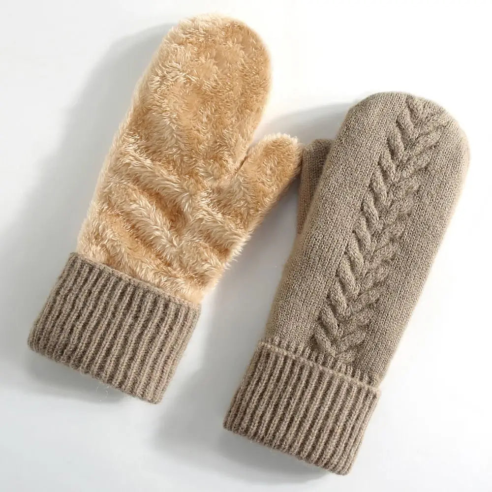 Dubbellaagse winterwanten met fleecevoering