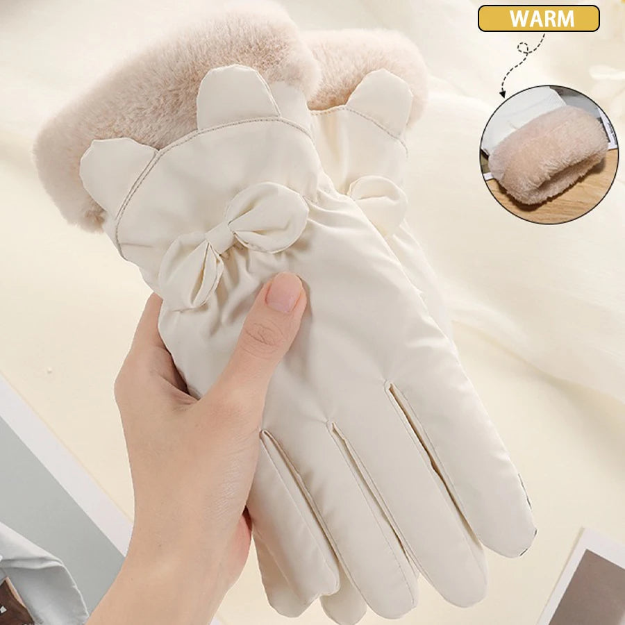 Elegante Touchscreen-Winterhandschuhe für Damen