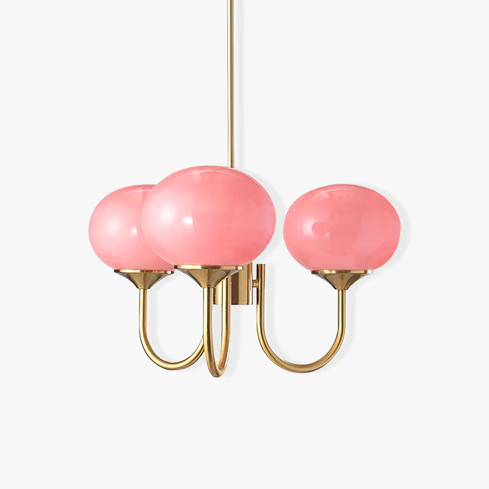 Multi-Globe Suspended Fixture Iron & Tinted Glass Shades E27 Socket for Kitchen Island Dining Area Living Space Bedroom Overhead Illuminatio | Thomler