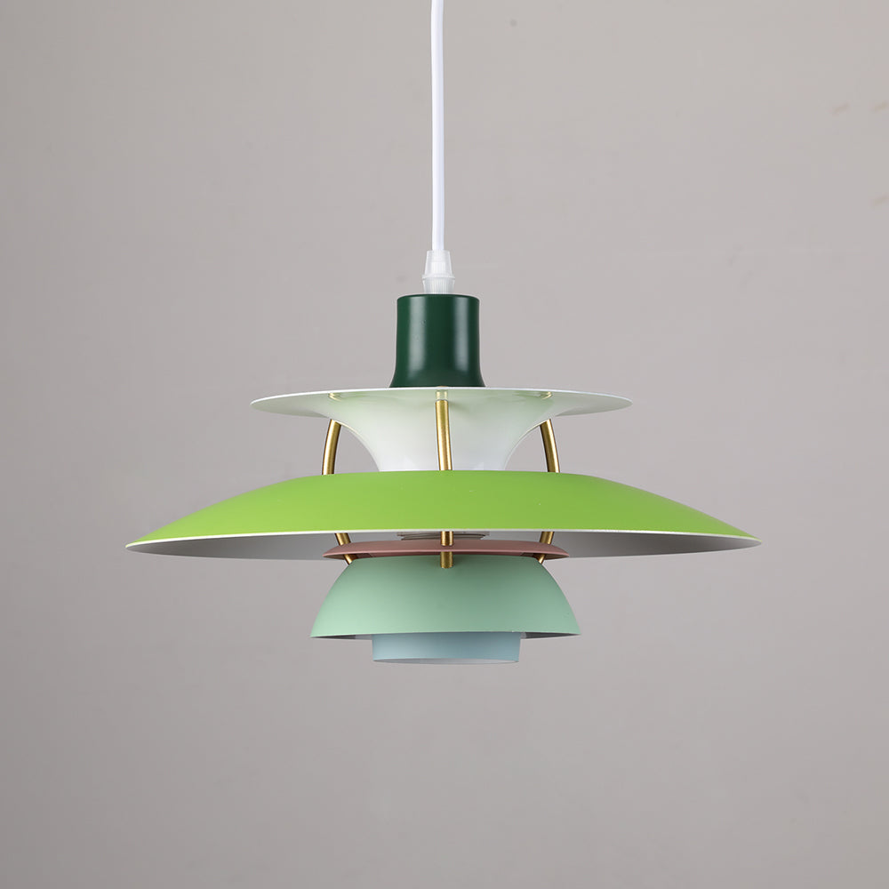 Tiered Metal Ceiling Fixture E27 Socket Mid-Century Style for Kitchen Island Dining Room Breakfast Nook Entryway Adjustable Hanging Light | Thomler