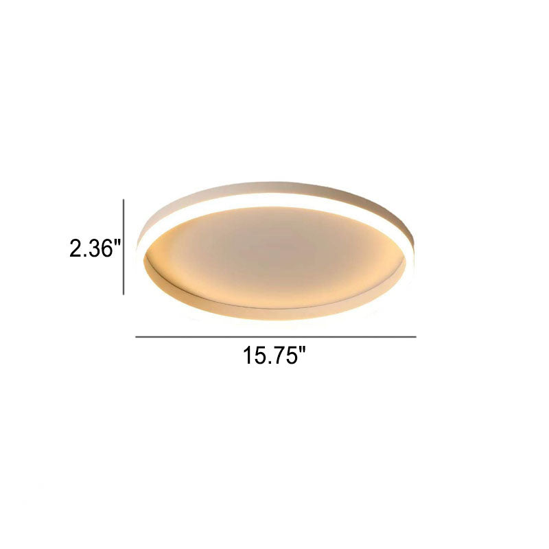 20 in Dimmable LED Ceiling Light with Remote Iron & Acrylic Fixture for Bedrooms Hallways Living Rooms Modern Low-Profile Design | Thomler