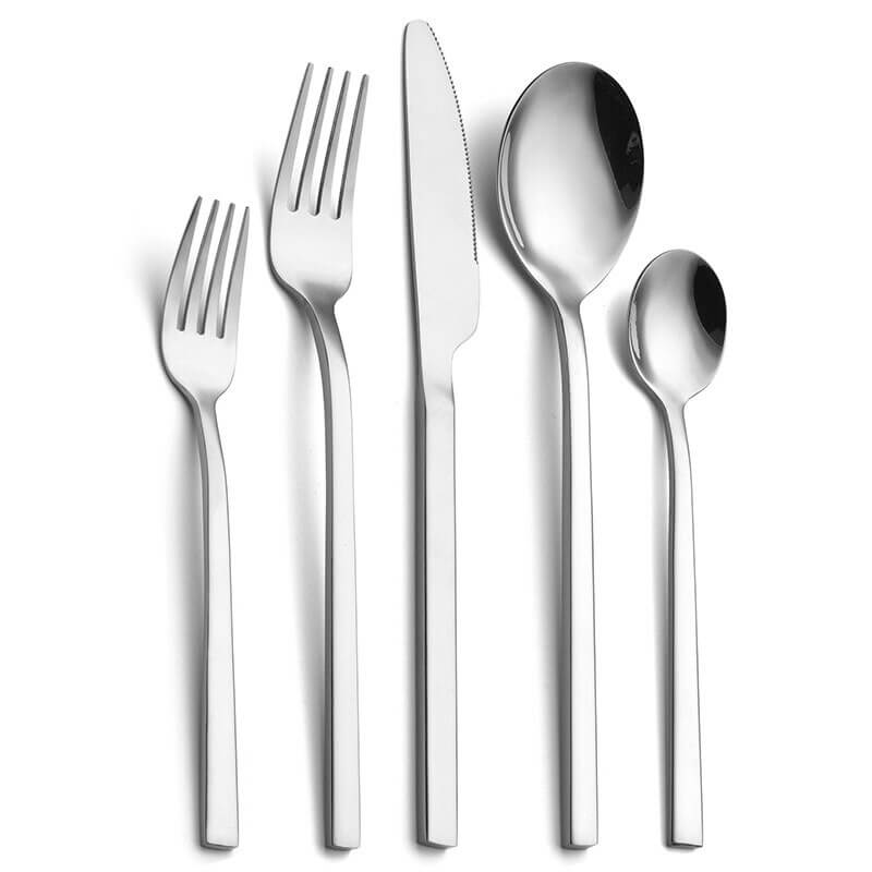 Besteck-Set für 6 Personen | 30-teiliges Edelstahl-Besteck mit Menügabeln, Löffeln und Messern | Spülmaschinenfeste Besteck-Kollektion Gold S | Thomler