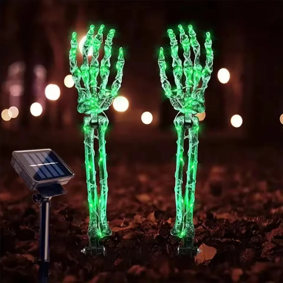 Halloween skelet-hand solarverlichting