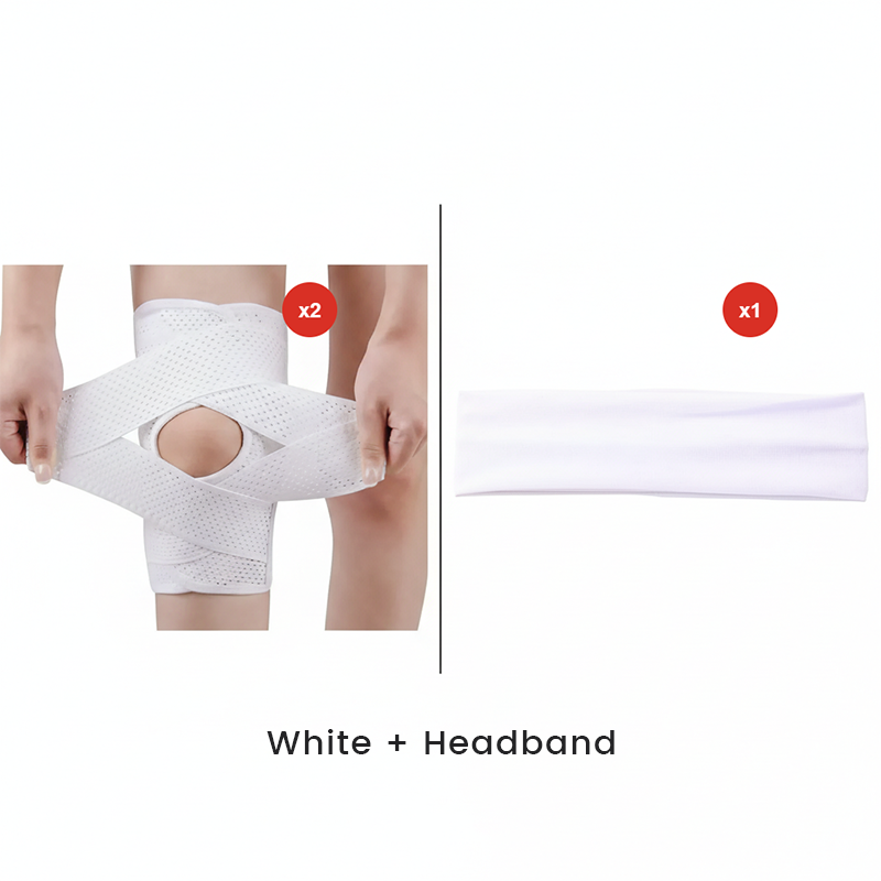 Adjustable Knee Brace with Stabilizing Straps – Breathable Compression Sleeve for Sports
