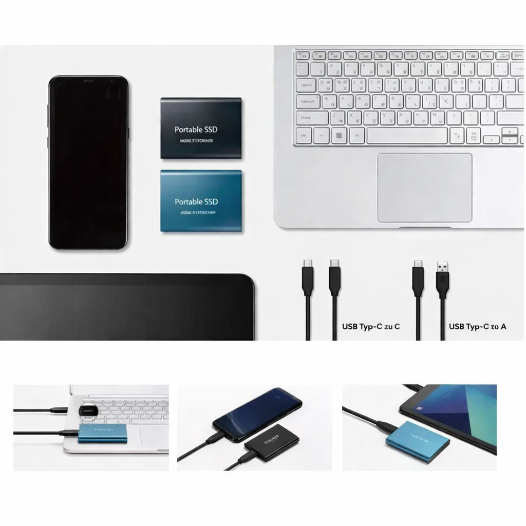 2TB Portable Solid State Drive – Lightning-Fast Transfer & Pocket-Size Storage for Laptops, Desktops, Mac & PC | Thomler