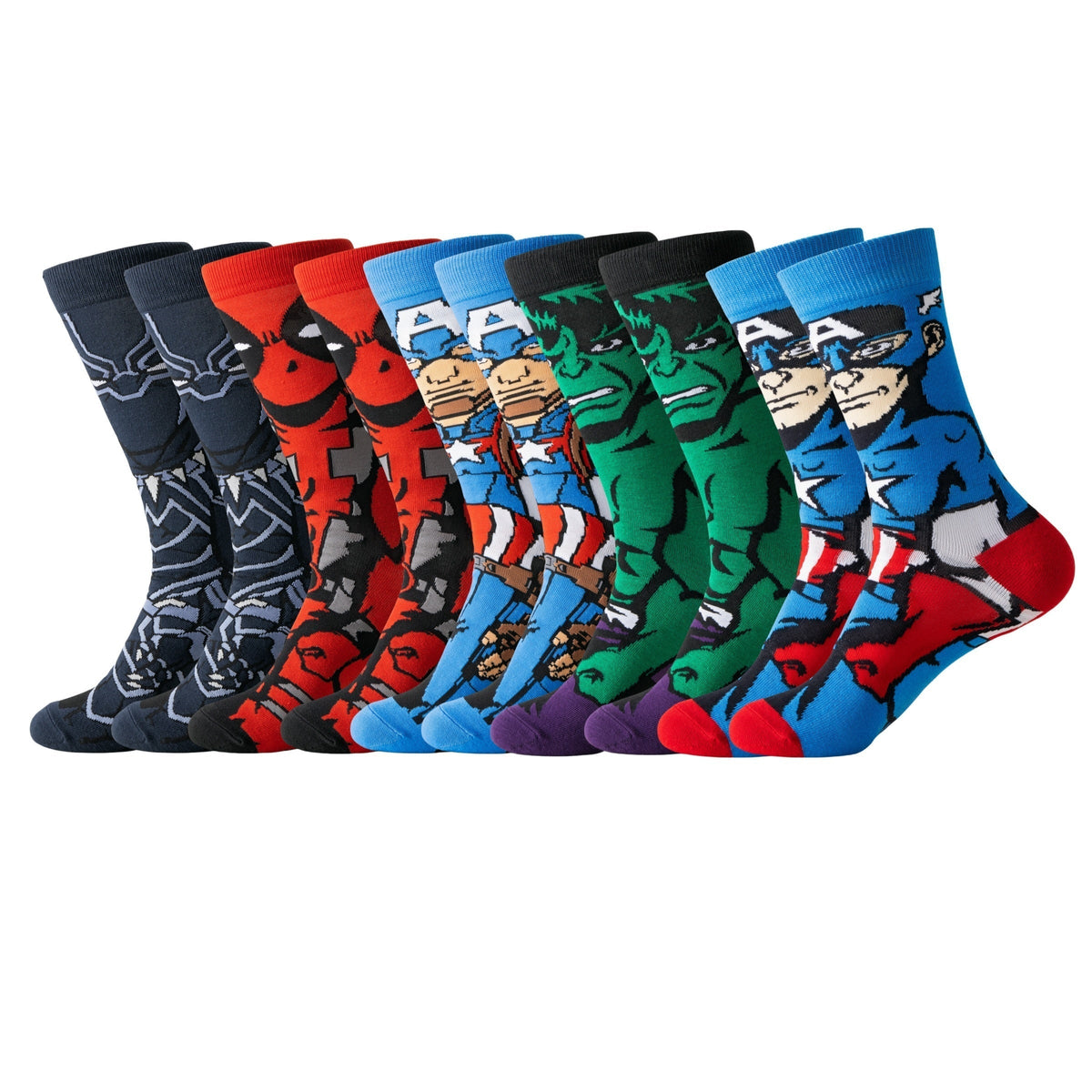 Unisex-Knöchelsocken, 20er-Pack, Polyester-Elasthan-Mischgewebe, mehrfarbige Cartoon-Designs, niedrig geschnitten, sportliche Crew-Socken für Sneaker, Laufen und den täglichen Gebrauch, Herren & Damen | Thomler