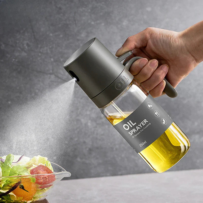 Heat-Safe Glass Oil Mister Bottle 8.5 fl oz Kitchen Cooking Spray Tool for Air Fryer Grill Salad Baking | Thomler