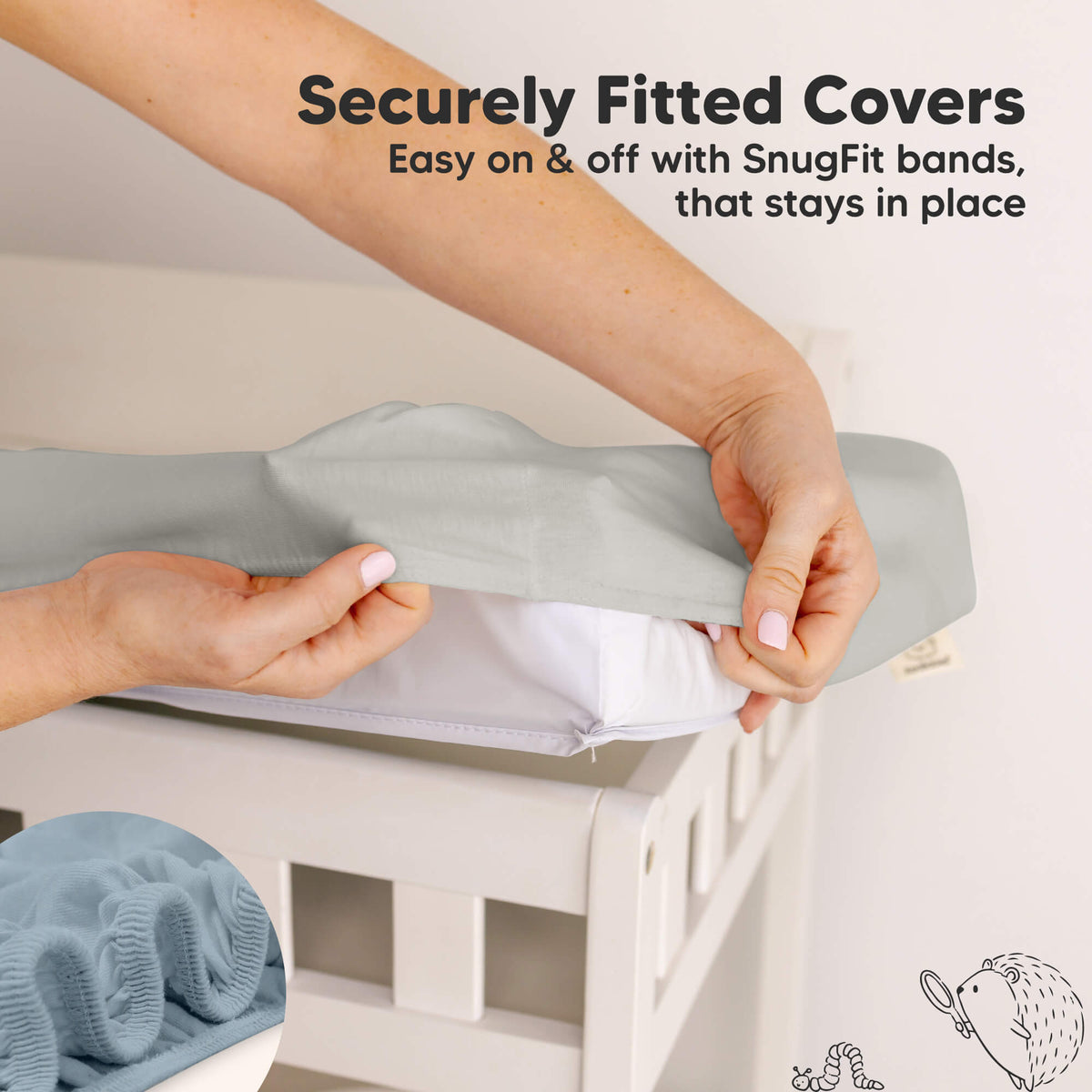 2-Pack Bamboo Changing Pad Covers