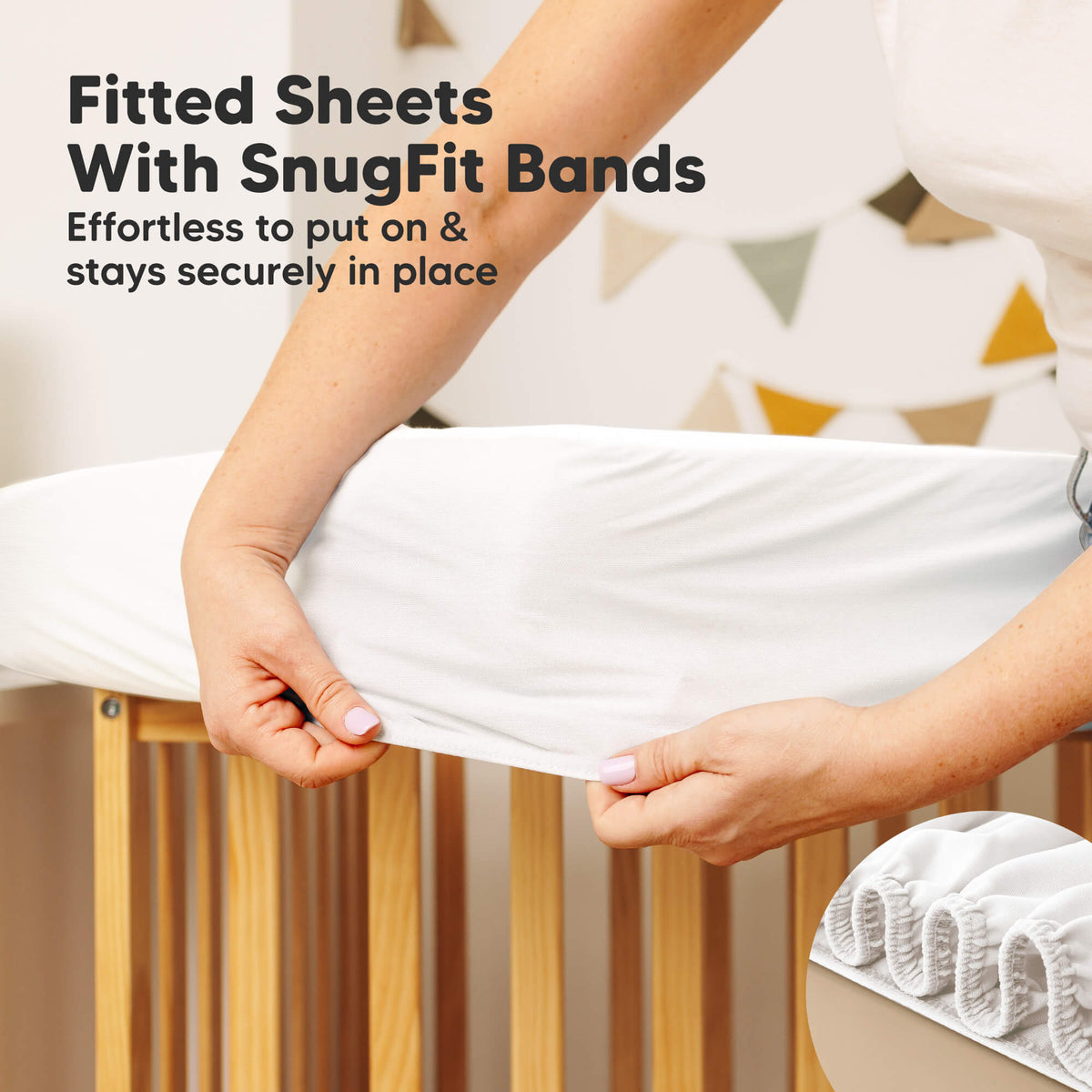 2-Pack Waterproof Crib Mattress Protector