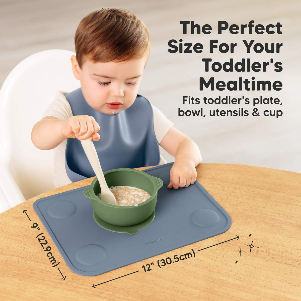 2-Pack Baby Silicone Placemats