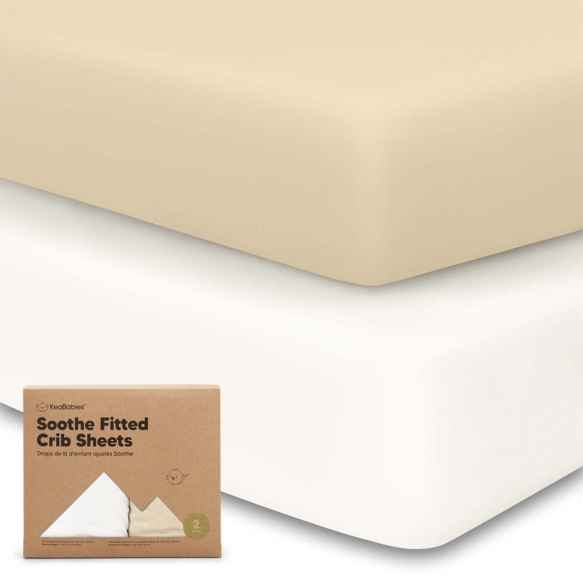 2-Pack Jersey Cotton Fitted Crib Sheets