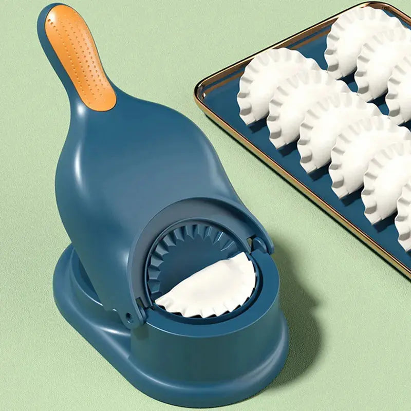 Dumpling Press Maker Tool with Dual Molds for Pierogies Potstickers Gyoza Ravioli Hand Press Kitchen Gadget for Homemade Dumplings Pierogi E | Thomler
