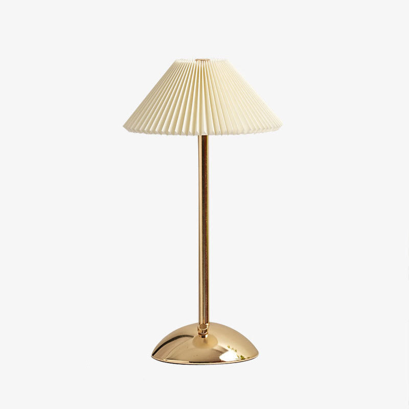 USB Powered Desk Lamp with Fabric Shade – 11.7 Inch Iron Light for Nightstand, Office & Bedroom – E14 Base, Multiple Finishes | Thomler