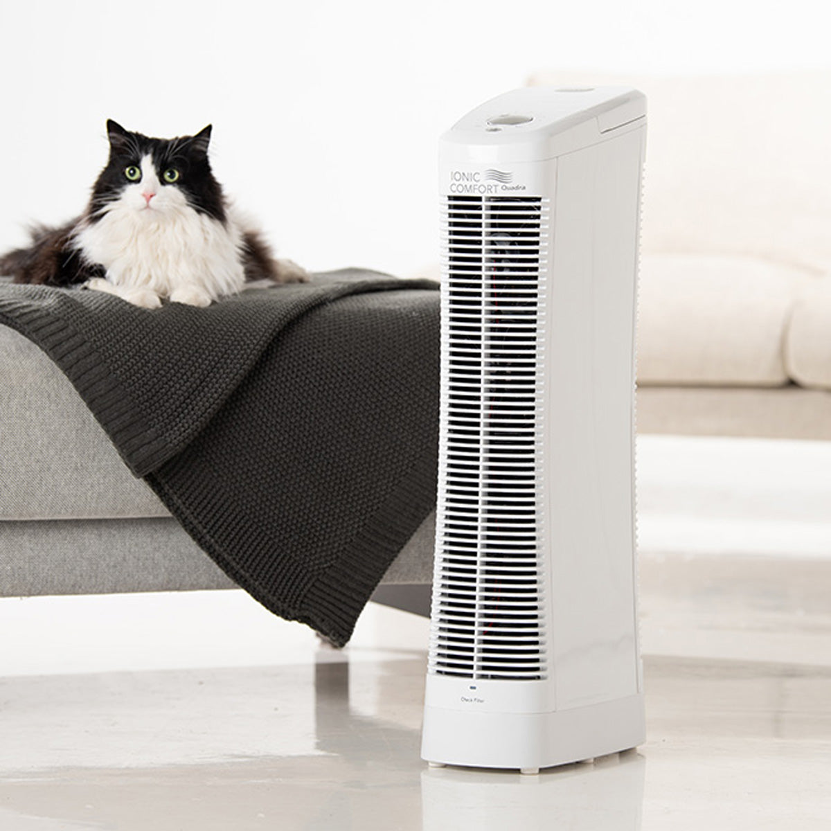 Purificador de aire Ionic Comfort Quadra® con selector