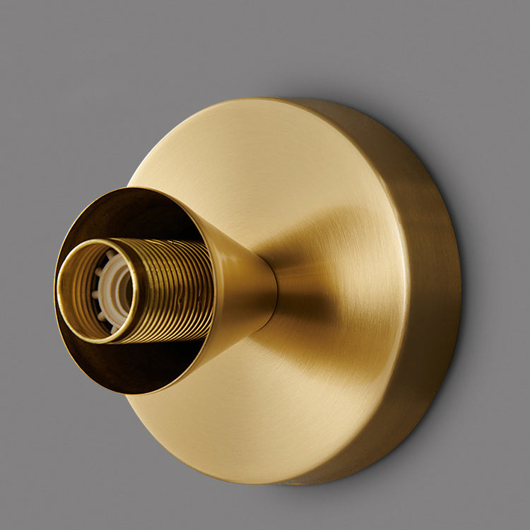 Hardwired Ceiling Light 6.3 Inch Gold Finish for Bedroom Living Room Hallway Bathroom Compact Wall Mount E14 E12 Base Compatible with LED In | Thomler
