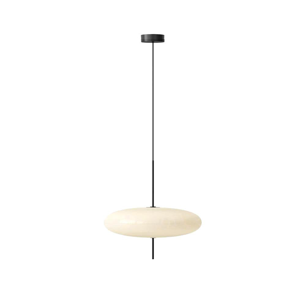 Decken-Pendelleuchte, weißer Polymerschirm, höhenverstellbar, modern, für Esszimmer, Küche, Wohnzimmer, Hängeleuchte, E26/E27-Fassung, 30 cm | Thomler