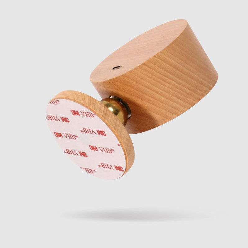 Wiederaufladbare Wandleuchte mit Holz-Akzent, USB-betrieben, 4W LED für Schlafzimmer-Nachttisch, Leseecke, minimalistische Beleuchtung, kabellos, modern | Thomler
